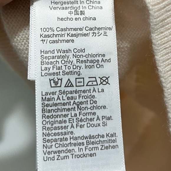 J crew Cashmere relaxed crewneck sweater heather muslin NEW $188 CB905 size XS - Picture 11 of 12